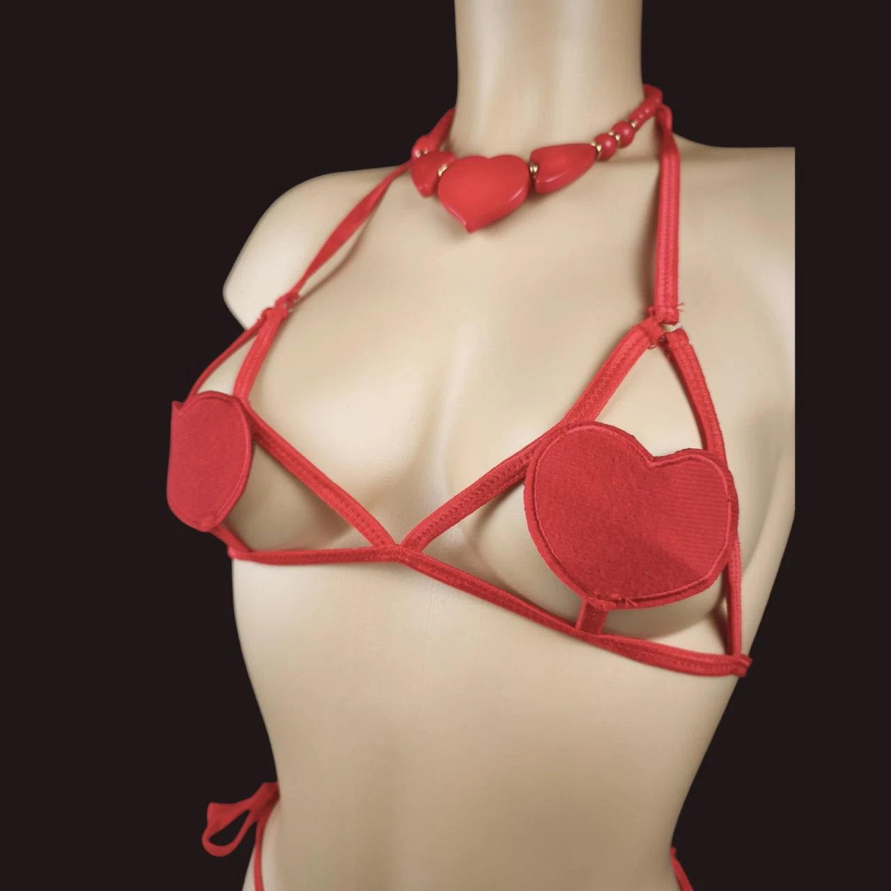 2-delige set - Bh met hart & bijpassende string - Nieuw / Maat L/XL (40 – photo 4